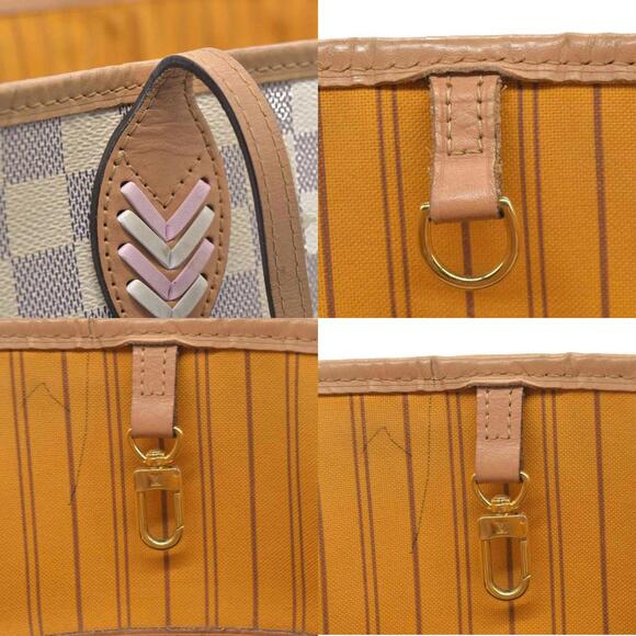 $2500 Louis Vuitton Damier Azur Braided Neverfull MM - Picture 8 of 15